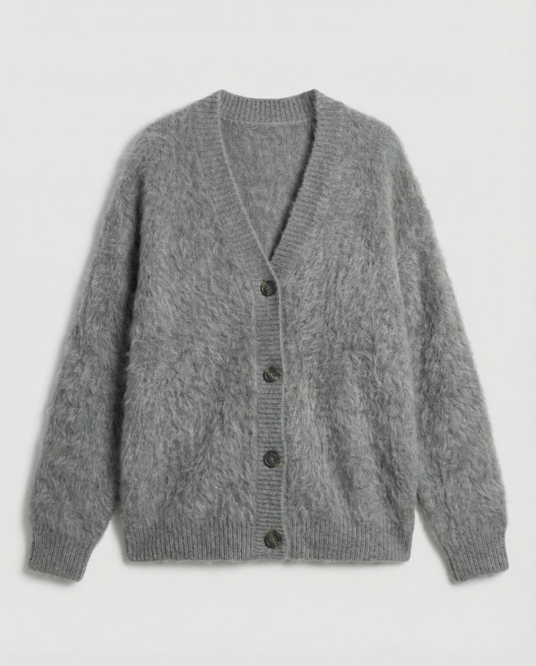 Kuschelige Mohair Strickjacke Damen