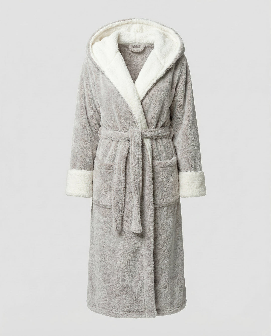 Kuscheliger Fleece Morgenmantel Damen