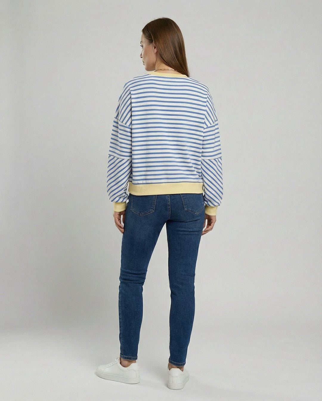Boxy Sweatshirt Damen Gestreift | Nord Taschen