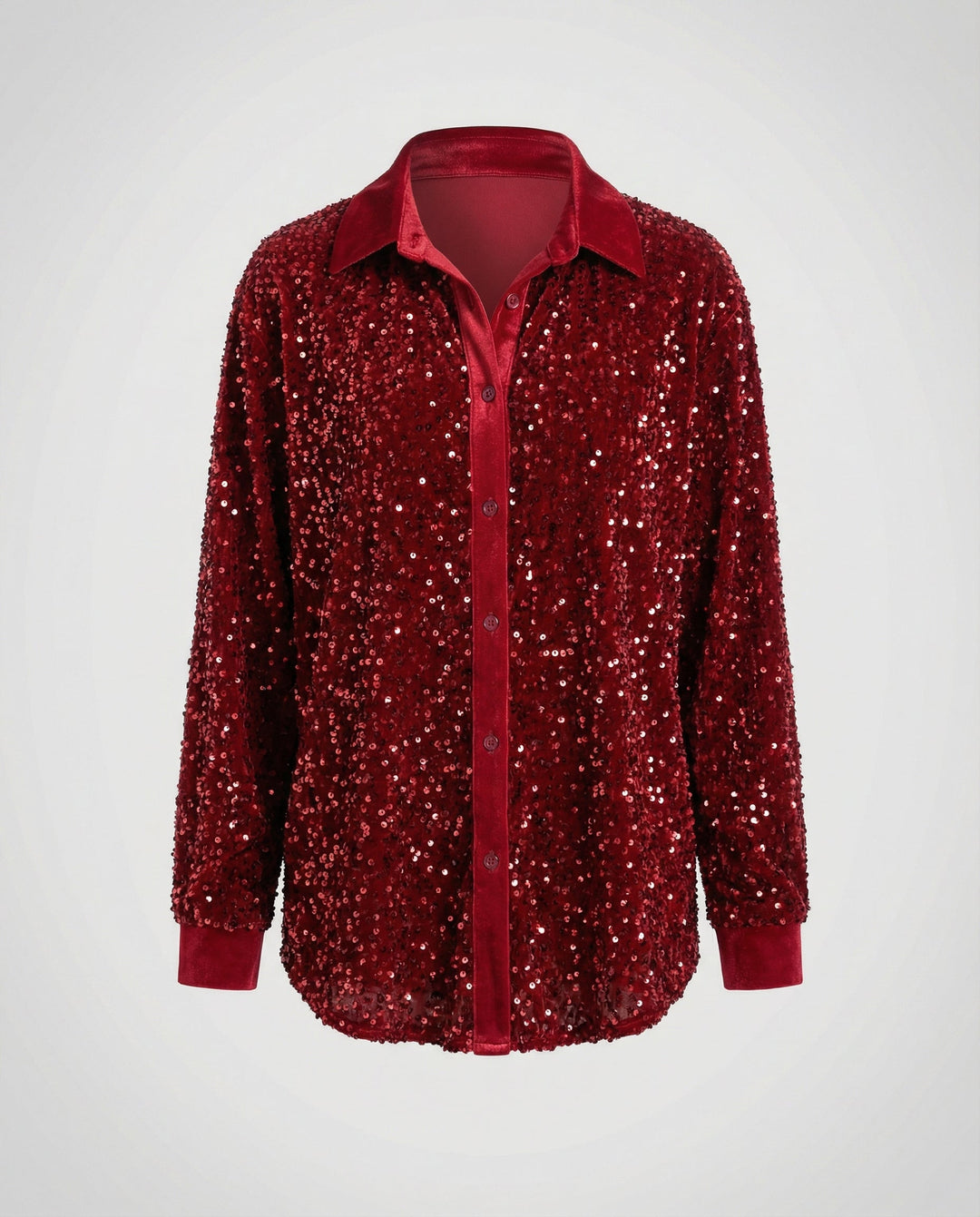 Glitzernde Damen Paillettenbluse