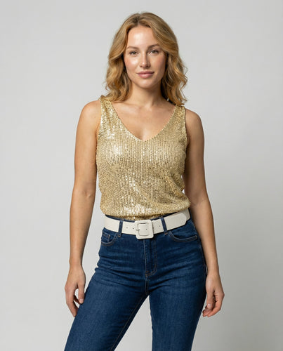 Glitzerndes Damen Oberteil
