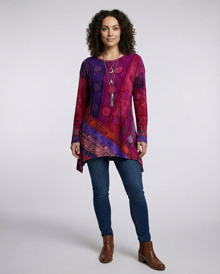 Bunte Vintage Tunika Damen