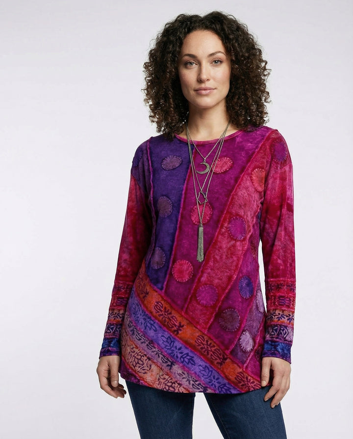 Bunte Vintage Tunika Damen