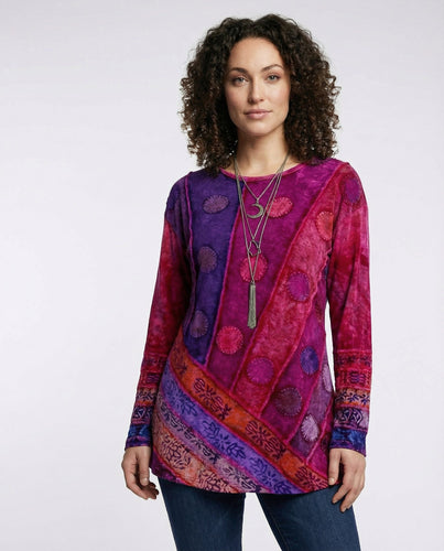Bunte Vintage Tunika Damen