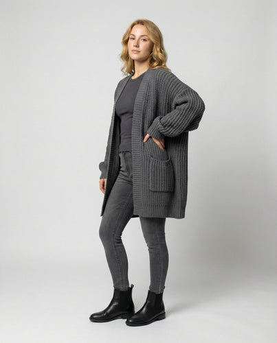 Oversized Strickmantel Damen