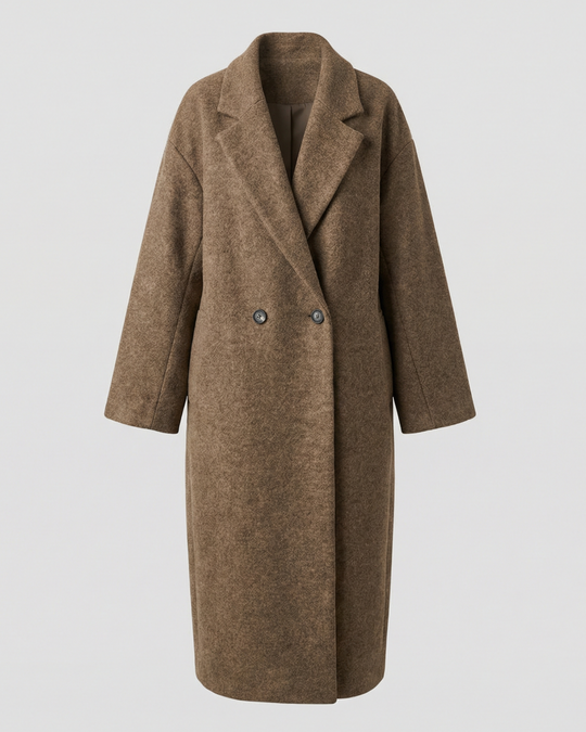 Damen Oversized Wollmantel