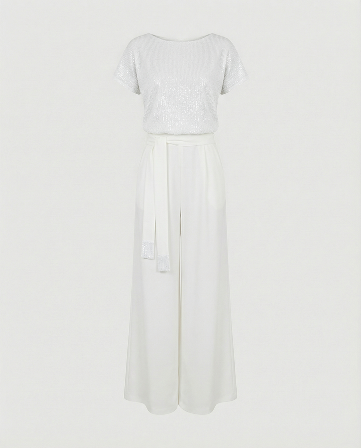 Glitzer Jumpsuit Damen Elegant