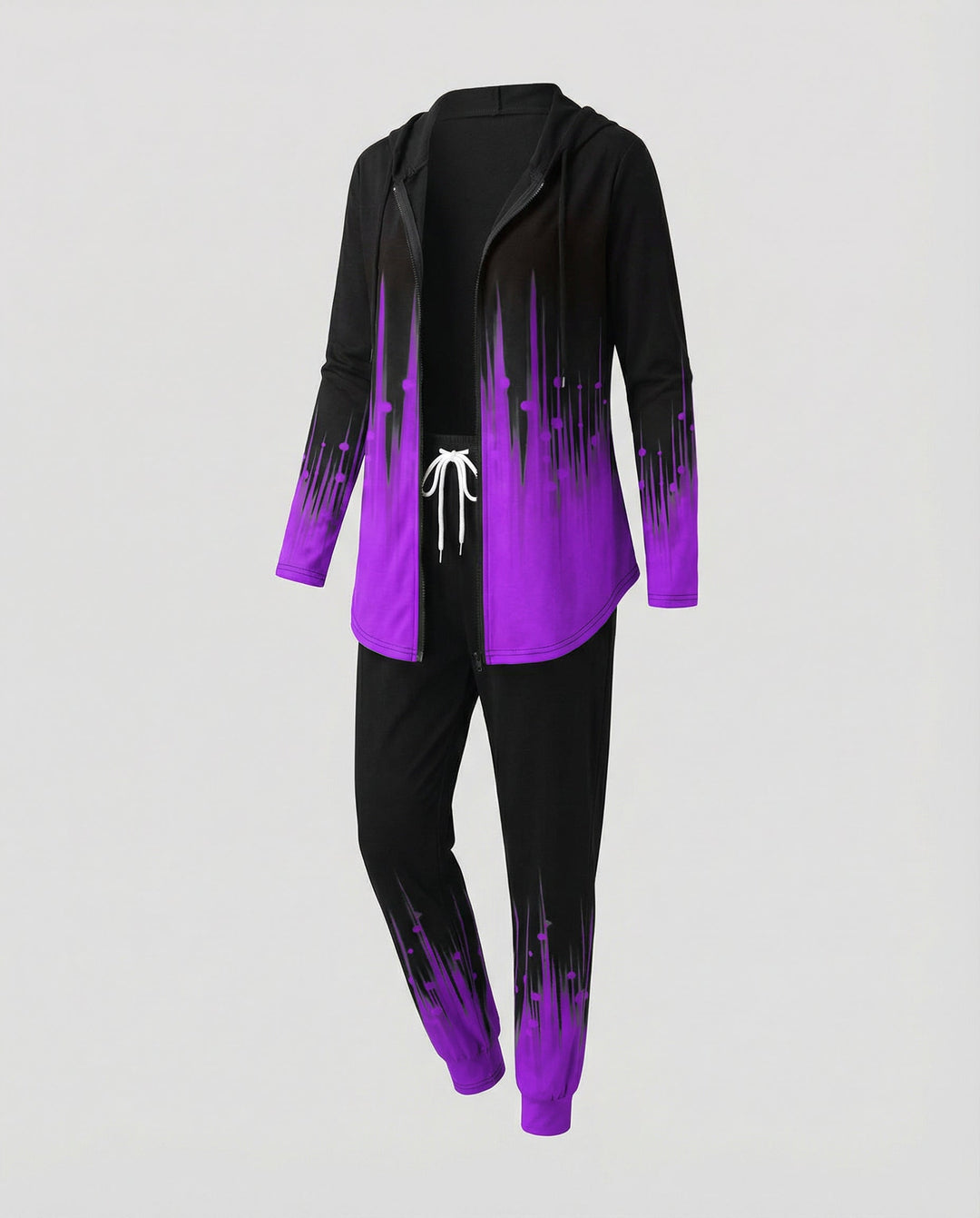 Bequemer Damen Farbverlauf Sportanzug