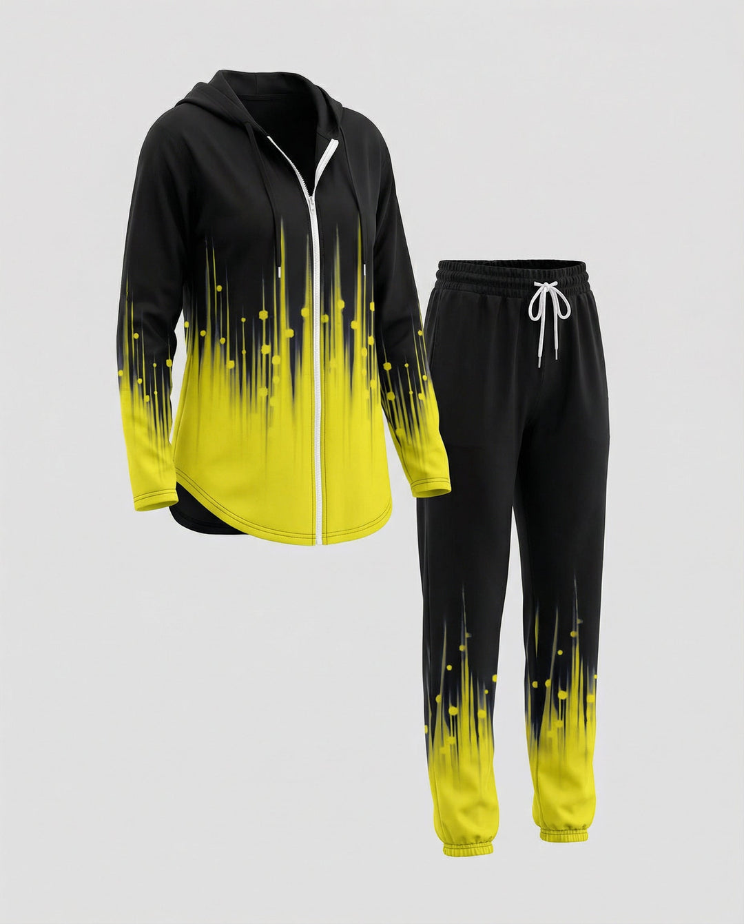 Bequemer Damen Farbverlauf Sportanzug
