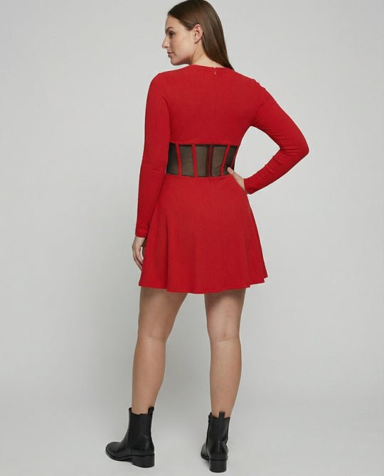 Elegantes Minikleid mit Einsätzen