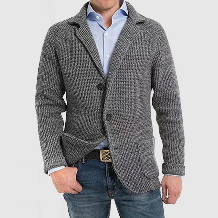 Herren Strickblazer mit zwei Knöpfen - Arvani