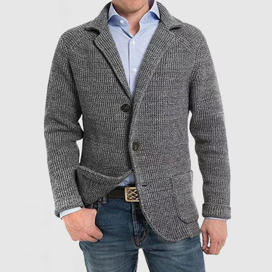 Herren Strickblazer mit zwei Knöpfen - Arvani