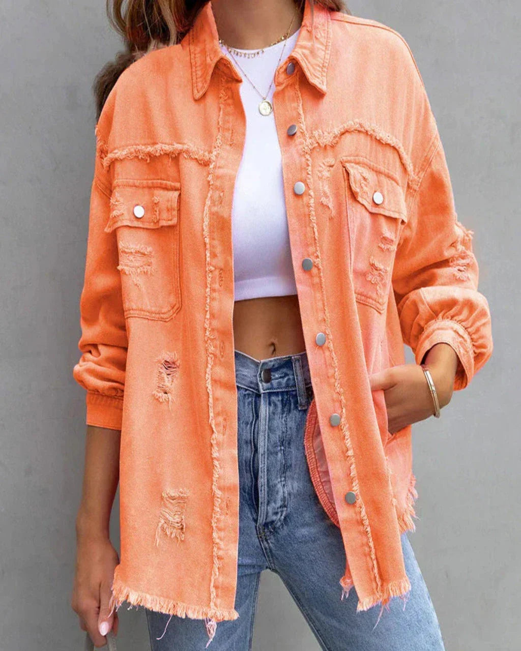 Nord Taschen | Zerrissene Jeansjacke