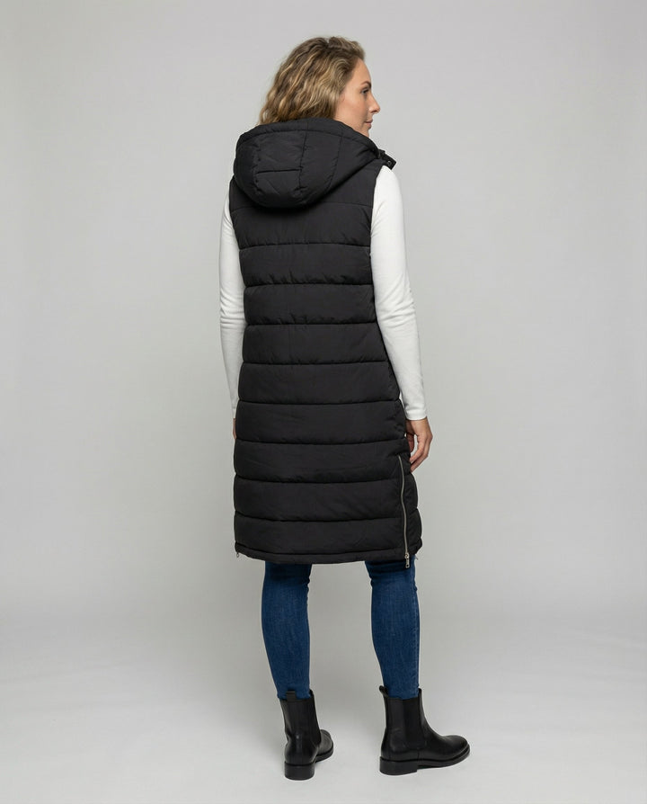 Lange Steppweste Damen