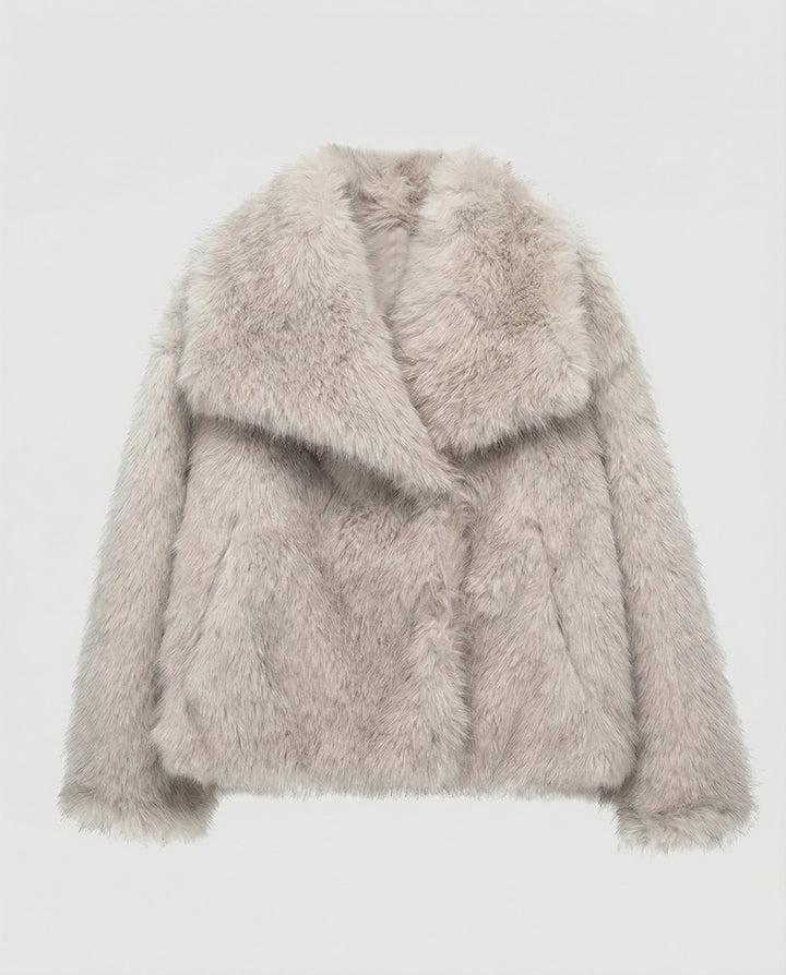 Damen Kunstpelzjacke Elegant