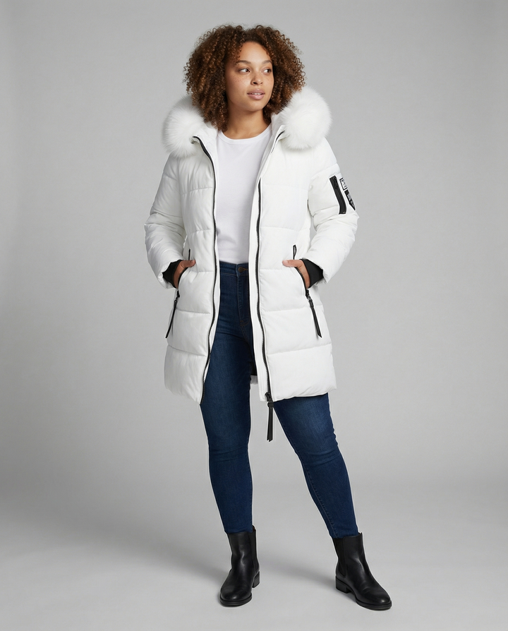 Bequeme Winddichte Winterjacke Damen