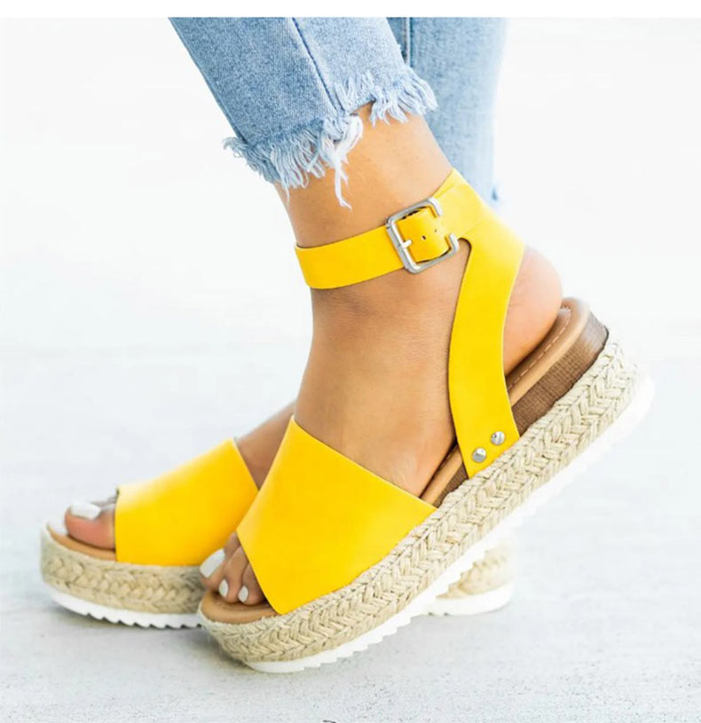 Sandalen Damen Knöchelriemen Espadrille Schuhe für Den Sommer