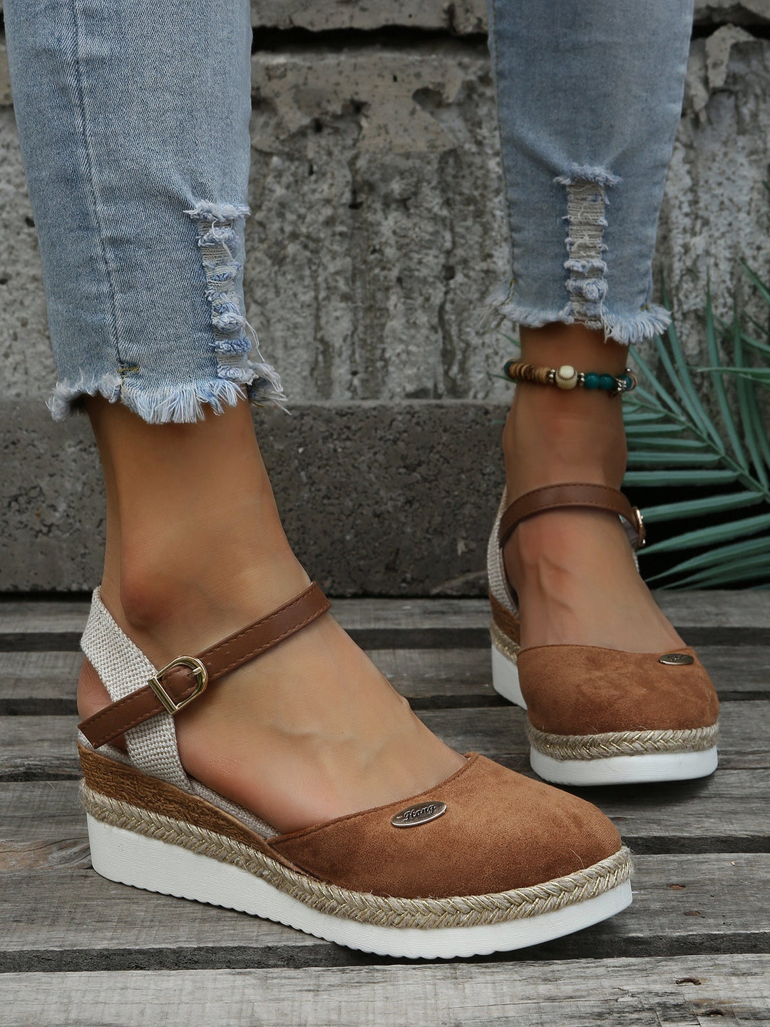 Plattformsandalen | Knöchelriemen | Orthopädisch | Espadrilles | Damensandalen