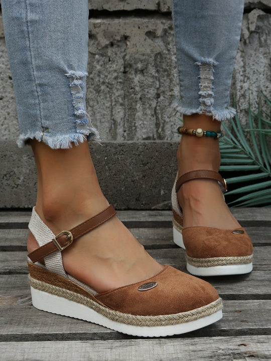 Plattformsandalen | Knöchelriemen | Orthopädisch | Espadrilles | Damensandalen