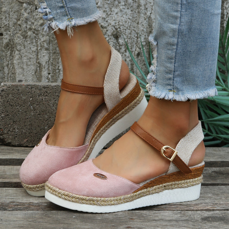 Plattformsandalen | Knöchelriemen | Orthopädisch | Espadrilles | Damensandalen
