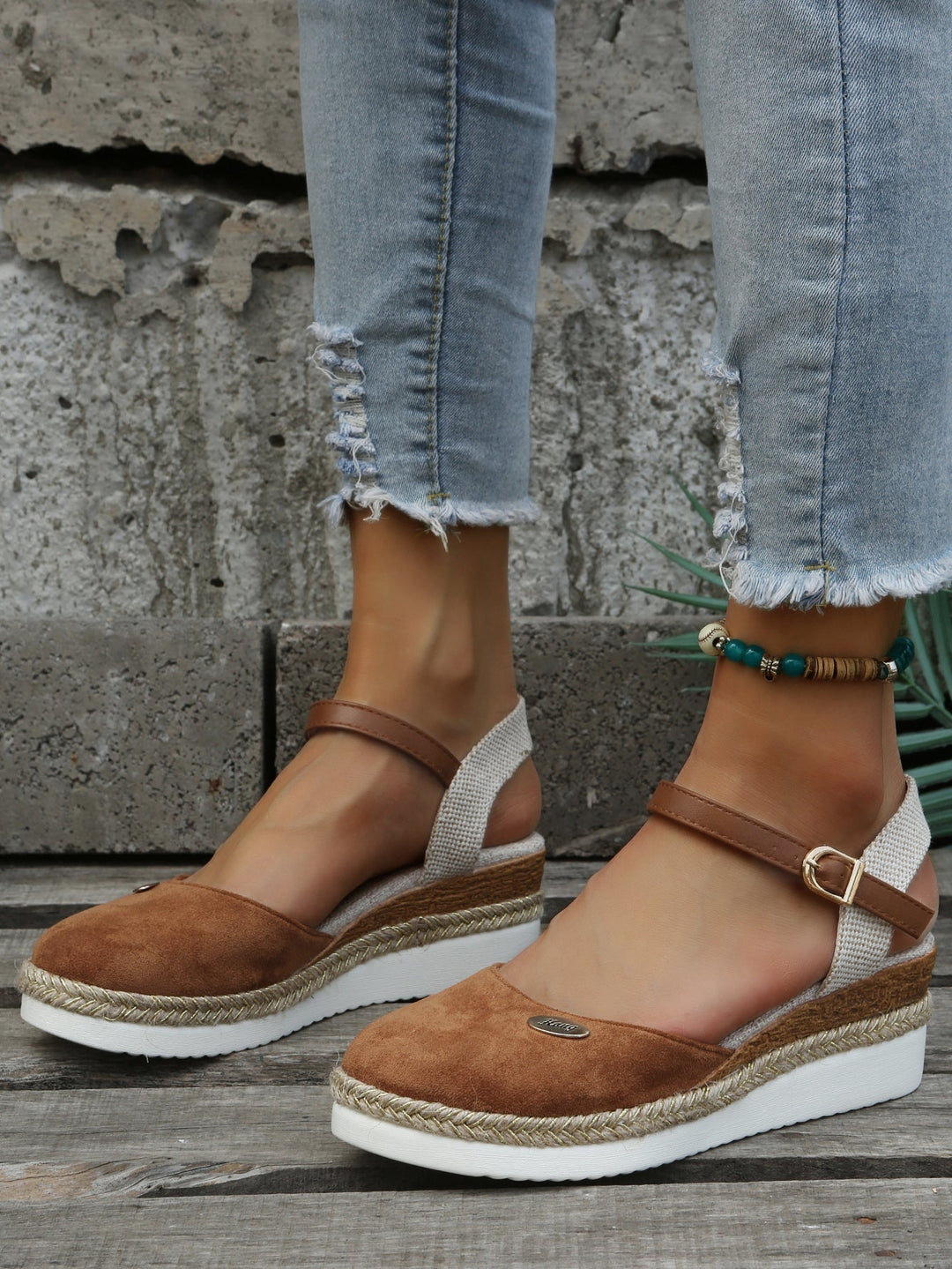 Plattformsandalen | Knöchelriemen | Orthopädisch | Espadrilles | Damensandalen