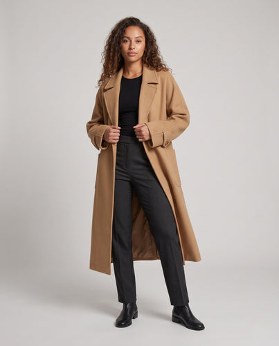 Damen Oversize-Mantel mit weiter A-Linien-Silhouette Nord Taschen