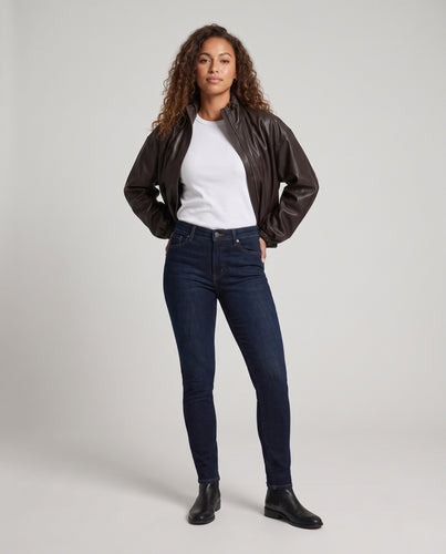 Damen Oversized Kunstleder-Bomberjacke mit Stehkragen, Kordelzug und elastischem Saum Nord Taschen