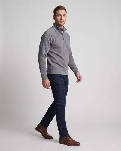 Herren Half-Zip-Sweatshirt mit Stehkragen und Raglanärmeln Nord Taschen