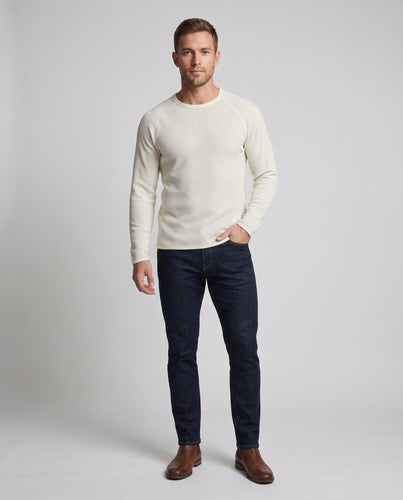 Herren Waffelstrick Thermo-Pullover Nord Taschen