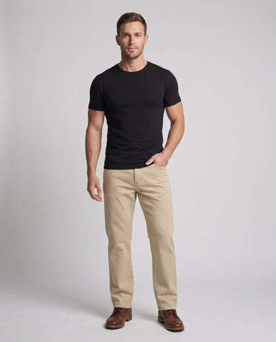 Herren Oversize-Baumwollhose mit geradem Bein Nord Taschen