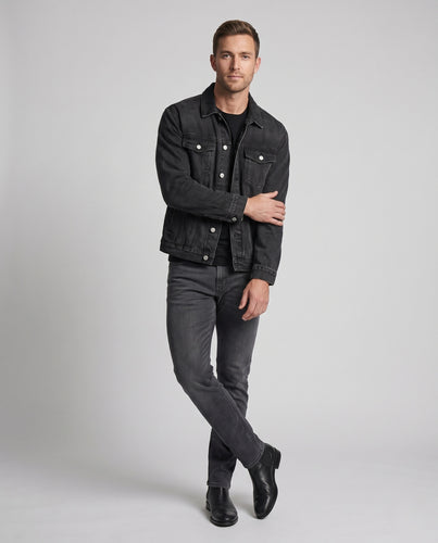 Herren Oversize-Denim-Jacke mit Brustklappen und seitlichen Eingrifftaschen Nord Taschen