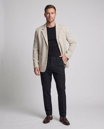 Herren Oversize‑Sakko mit aufgesetzten Taschen und Zweiknopf‑Front Nord Taschen