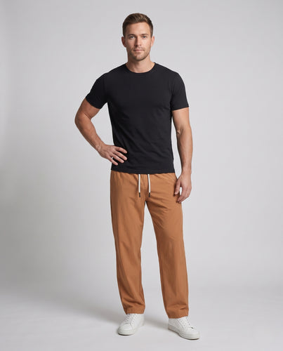 Herren Weite Outdoor-Freizeithose mit Tunnelzugbund und geradem Bein Nord Taschen