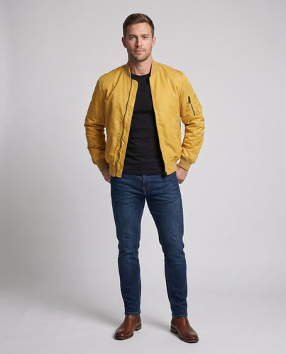Herren Isolierte Flight-Bomberjacke mit Thermopolsterung und Ärmeltasche Nord Taschen