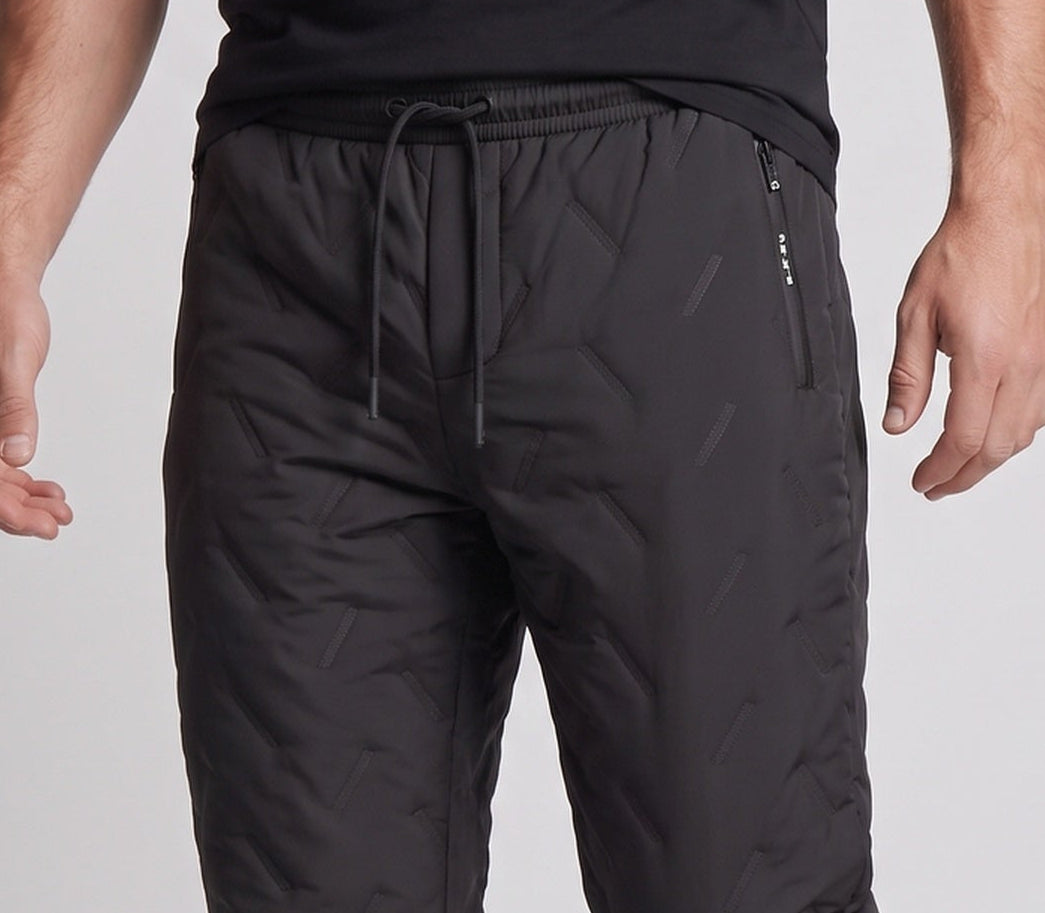 Herren Thermische Outdoor-Jogginghose mit dickem Sherpa-Innenfutter, elastischem Bund und Sicherheits-Reißverschlusstasche Nord Taschen