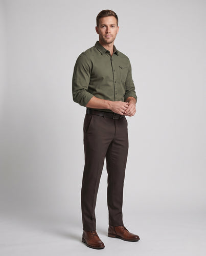 Herren Thermo-Hemd Slim Fit mit Teddy-Innenfutter und Brusttasche Nord Taschen