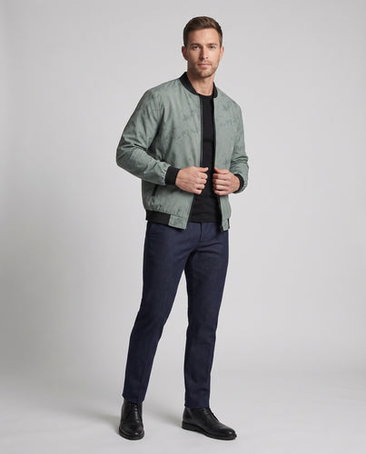 Herren Urban-leichte Windbreaker-Bomberjacke mit dezenter Camouflageprägung und kontrastierenden Rippbündchen Nord Taschen