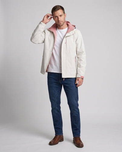 Herren Wasserfeste Softshell-Outdoorjacke mit Kapuze, winddichter Außenlage und verdeckter Reißverschluss Nord Taschen