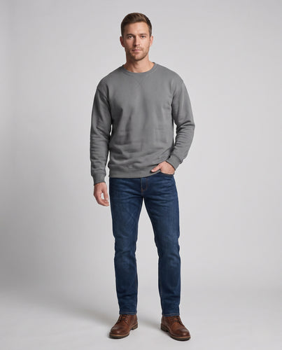 Unisex Oversize-Sweatshirt mit Rundhalsausschnitt, angerauter Innenseite und gerippten Abschlüssen Nord Taschen
