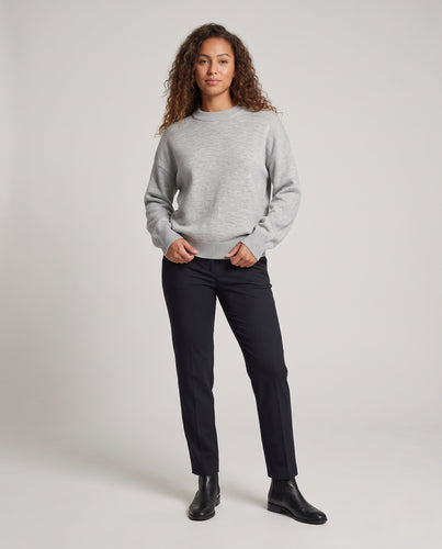 Damen Bequemer und eleganter Oversized Pullover Nord Taschen