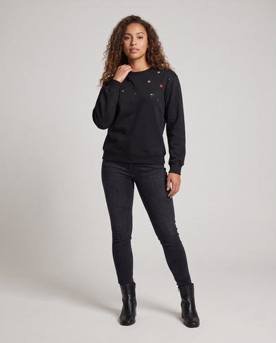 Damen Bequemer und stilvoller Sweatshirt mit floralem Design Nord Taschen