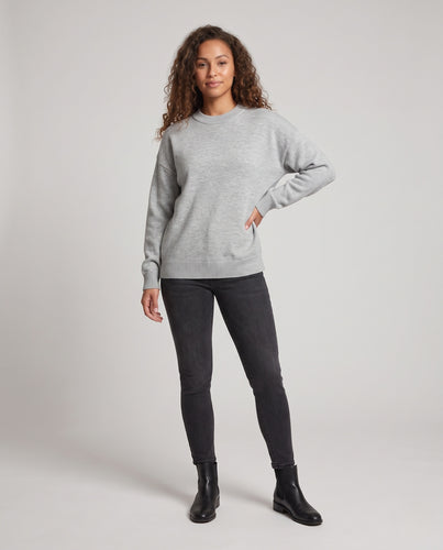 Damen Modischer Oversized Pullover Nord Taschen