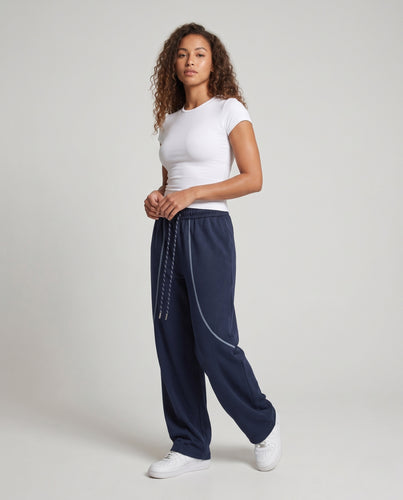 Damen Sportliche Freizeithose mit elastischem Bund und lässigem Schnitt Nord Taschen