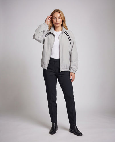 Damen Sportliche Übergangsjacke mit hochschließendem Kragen und Reißverschluss Nord Taschen