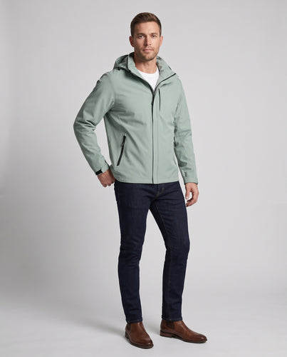 Herren Leichte Softshell‑Hoodiejacke mit Kapuze, wind- und wasserabweisender Membran Nord Taschen
