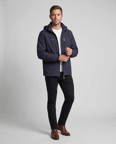 Herren Softshell-Kapuzenjacke mit thermischer Fleece‑Innenlage Nord Taschen