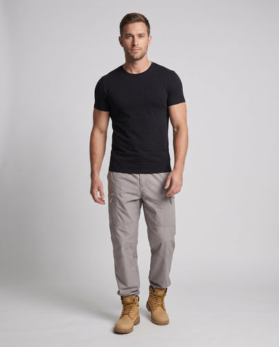 Herren Thermo-gefütterte Cargo-Freizeit-Hose mit Elastikbund und Knieeinsätzen Nord Taschen
