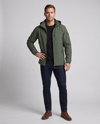 Herren Thermo-Kapuzenparka mit wärmendem Fleece-Innenfutter und winddichter Shell Nord Taschen