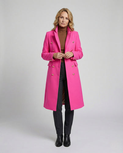 Damen Langer Blazer mit Doppelknopfleiste - Arvani