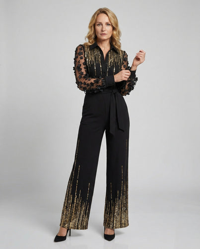 Damen Jumpsuit Damen elegant Spitze